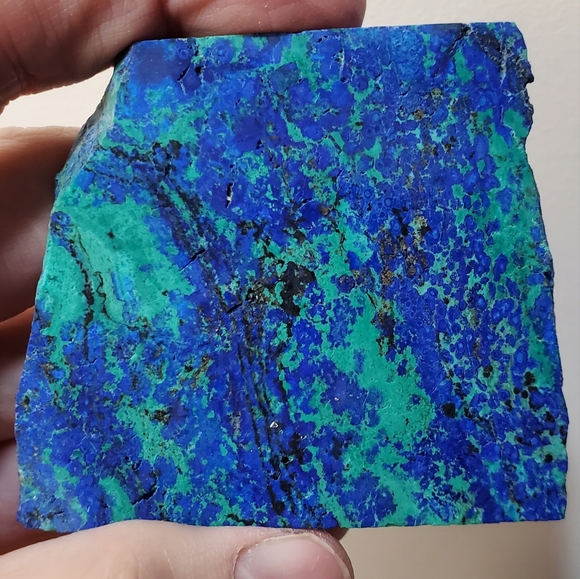 Azurite with Malachite Crystal Slab - Picture 9 of 11